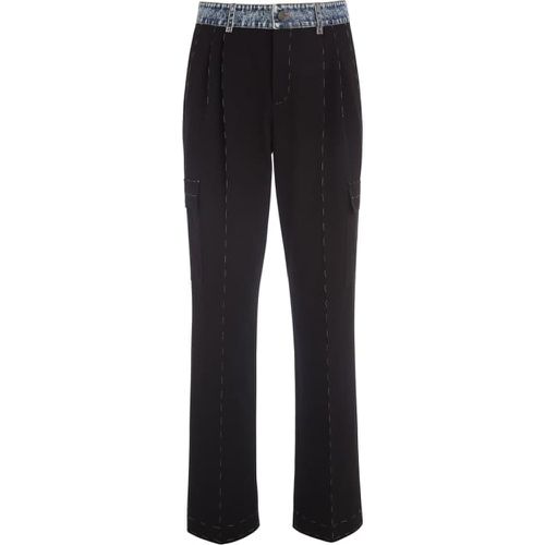 Pantalone Straight A Vita Alta - Guess - Modalova