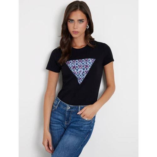 T-Shirt Stretch Logo Triangolo - Guess - Modalova