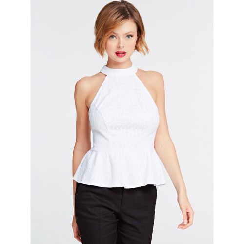 Top Encaje Escote Americano - Guess - Modalova