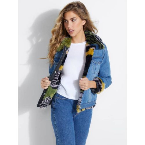 Chaqueta Vaquera Peluche Sintético - Guess - Modalova