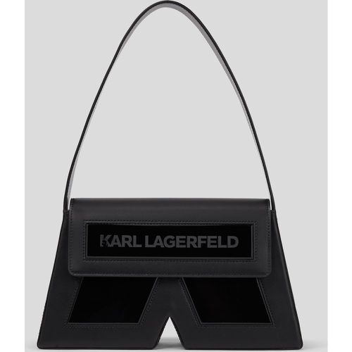 Ikon K Medium Leather Shoulder Bag, Woman, , Size: One size - Karl Lagerfeld - Modalova