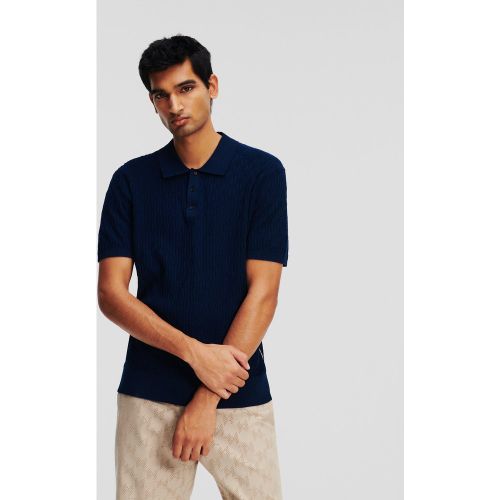 Polo Tricoté Monogram, , , Taille: L - Karl Lagerfeld - Modalova