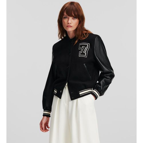 Varsity Bomber Jacket, Woman, , Size: 38 - Karl Lagerfeld - Modalova
