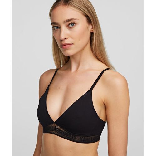 Ultra-light Karl Logo Triangle Bra, Woman, , Size: XL - Karl Lagerfeld - Modalova