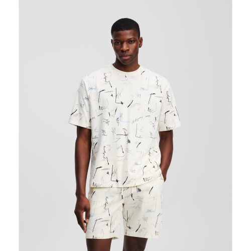 All-over-print T-shirt, , , Taille: L - Karl Lagerfeld - Modalova