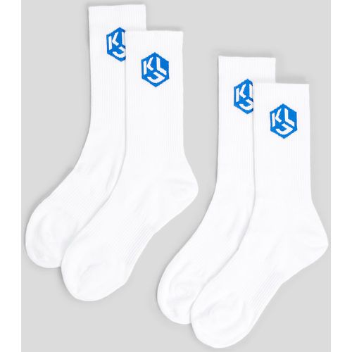 Klj Monogram Socks – 2 Pack, Woman, , Size: 42-46 - Karl Lagerfeld - Modalova