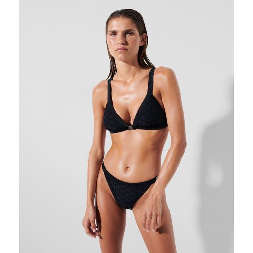 Kl Monogram Triangle Bikini Top, Woman, , Size: L - Karl Lagerfeld - Modalova