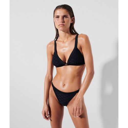 Kl Monogram Triangle Bikini Top, Woman, , Size: XS - Karl Lagerfeld - Modalova