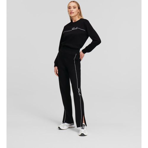 Karl Signature Sweatpants, Woman, , Size: XL - Karl Lagerfeld - Modalova