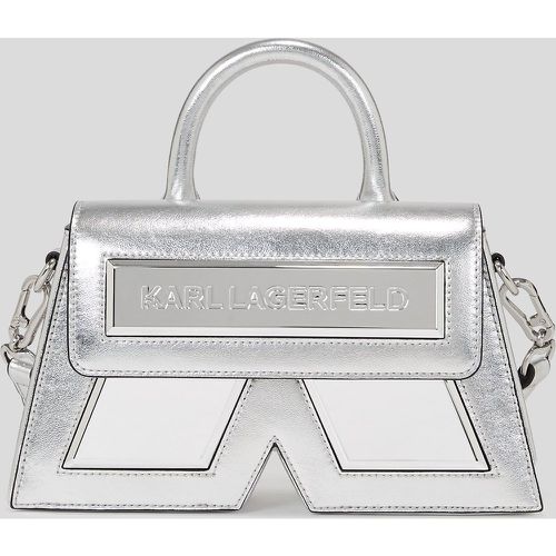 Ikon K Small Metallic Crossbody Bag, Woman, , Size: One size - Karl Lagerfeld - Modalova