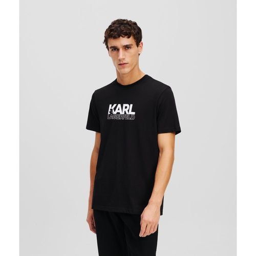 Stacked Logo T-shirt, Man, , Size: L - Karl Lagerfeld - Modalova