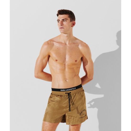 Rue St-guillaume Double Waistband Board Shorts, Man, , Size: XS - Karl Lagerfeld - Modalova