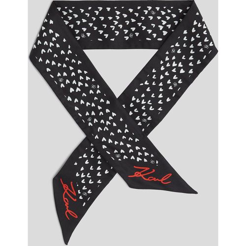 K/heart Slim Scarf, Woman, /, Size: One size - Karl Lagerfeld - Modalova