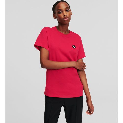 K/ikonik Patch T-shirt, Woman, , Size: L - Karl Lagerfeld - Modalova