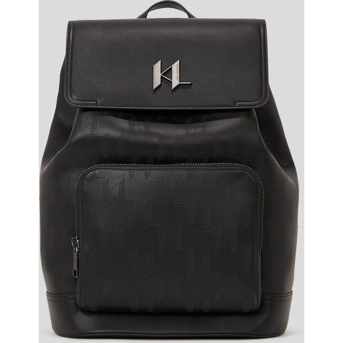 K/plak Perforated Backpack, Man, , Size: One size - Karl Lagerfeld - Modalova