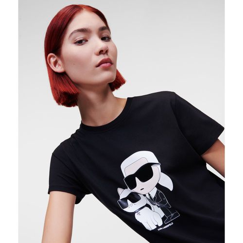 Karl Ikonik Karl & Choupette T-shirt, Woman, , Size: XL - Karl Lagerfeld - Modalova