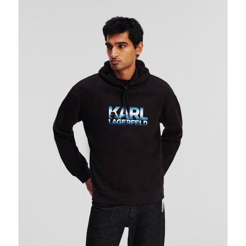 Degradé Karl Logo Hoodie, Man, , Size: L - Karl Lagerfeld - Modalova