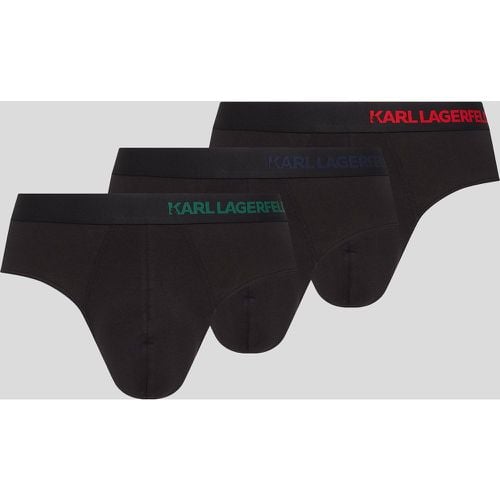 Hip Logo Brief – 3 Pack, Man, , Size: L - Karl Lagerfeld - Modalova