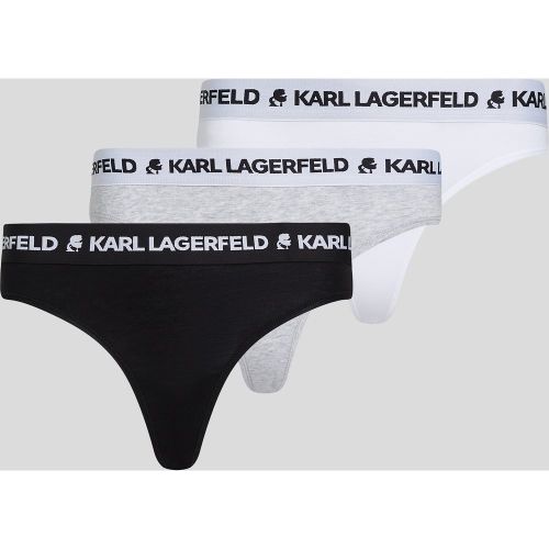 Karl Logo Thongs – 3 Pack, Woman, //, Size: L - Karl Lagerfeld - Modalova