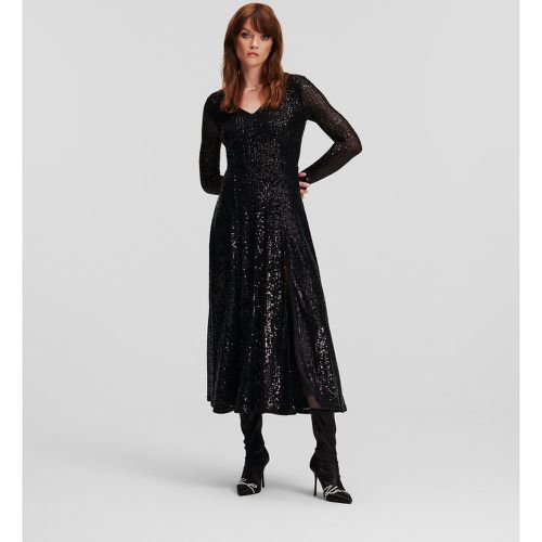Sequin Maxi Dress, Woman, , Size: 38 - Karl Lagerfeld - Modalova