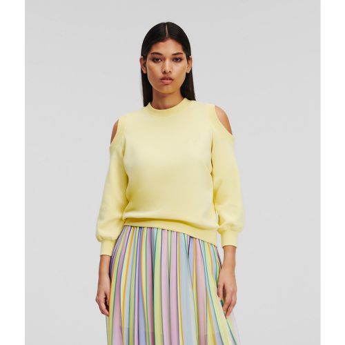 Modal-blend Cut-out Sweatshirt, Woman, , Size: L - Karl Lagerfeld - Modalova