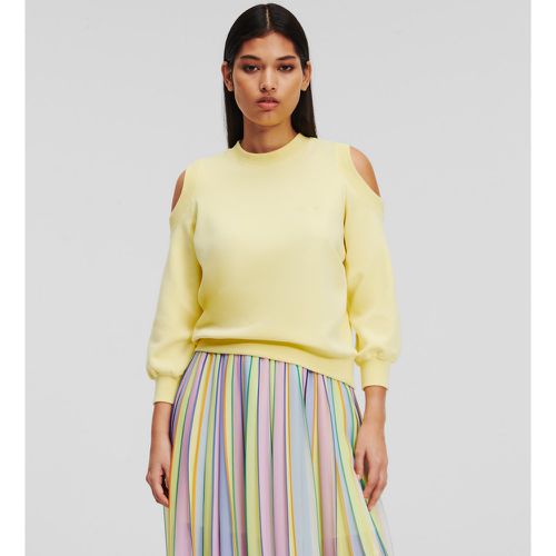 Modal-blend Cut-out Sweatshirt, Woman, , Size: XS - Karl Lagerfeld - Modalova