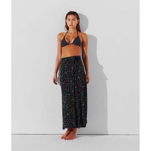 Geometric Print Beach Wrap Skirt, Woman, , Size: M - Karl Lagerfeld - Modalova
