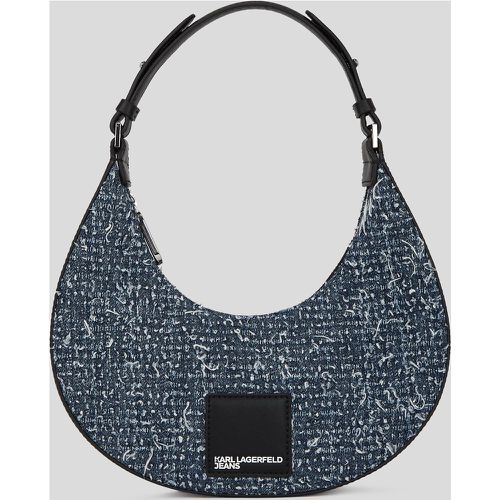 Klj Bouclé Half-moon Shoulder Bag, Woman, /, Size: One size - Karl Lagerfeld - Modalova