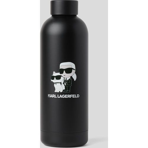 K/ikonik Stainless Steel Water Bottle, Man, , Size: One size - Karl Lagerfeld - Modalova