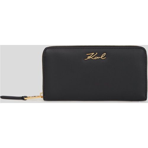 K/signature Continental Wallet, Woman, /, Size: One size - Karl Lagerfeld - Modalova