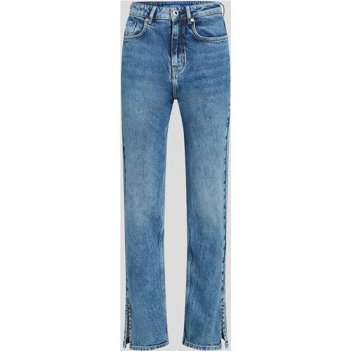 Klj High-rise Split-hem Straight Jeans, Woman, , Size: 2532 - KL Jeans - Modalova