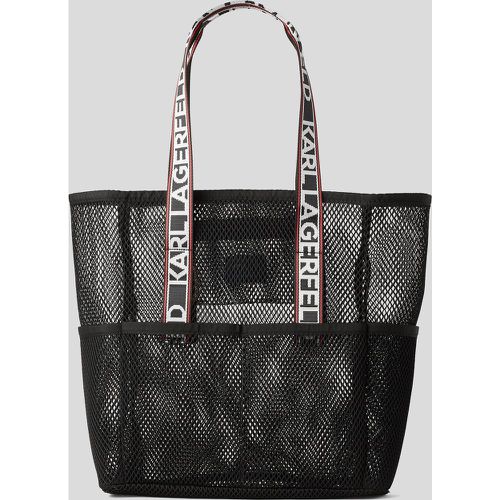 K/essential Mesh Beach Tote Bag, Woman, , Size: One size - Karl Lagerfeld - Modalova