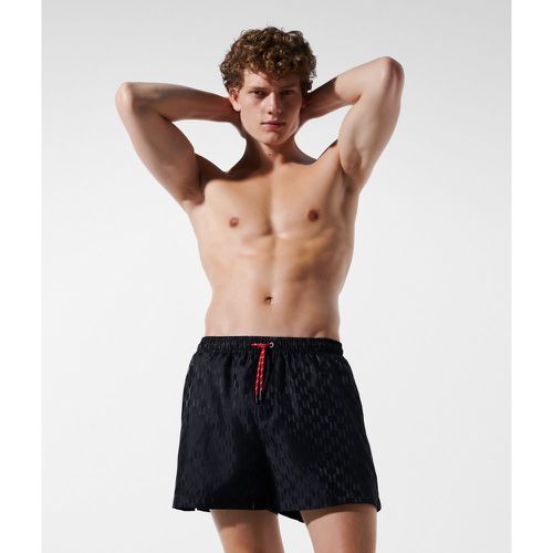 Kl Monogram Short Board Shorts, Man, , Size: XL - Karl Lagerfeld - Modalova
