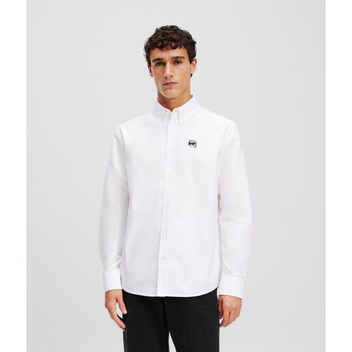 Ikon Oxford Shirt, Man, , Size: L - Karl Lagerfeld - Modalova