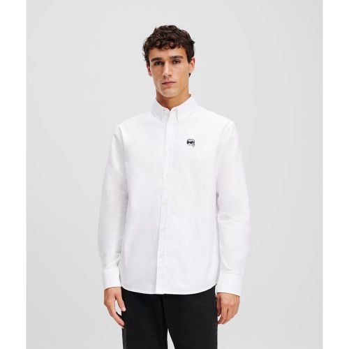 Ikon Oxford Shirt, Man, , Size: S - Karl Lagerfeld - Modalova