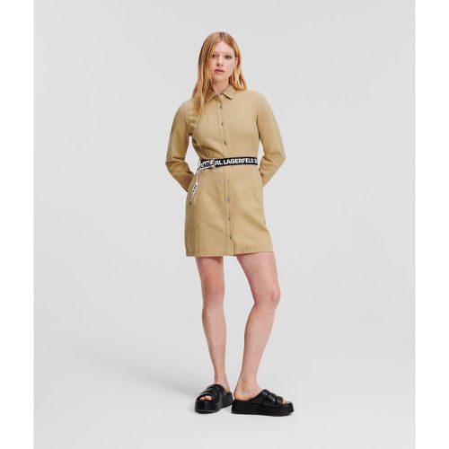 Klj Long-sleeved Shirt Dress, Woman, , Size: XS - Karl Lagerfeld - Modalova