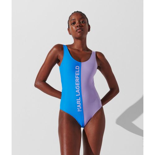 Color-block Karl Logo Swimsuit, Woman, /, Size: L - Karl Lagerfeld - Modalova