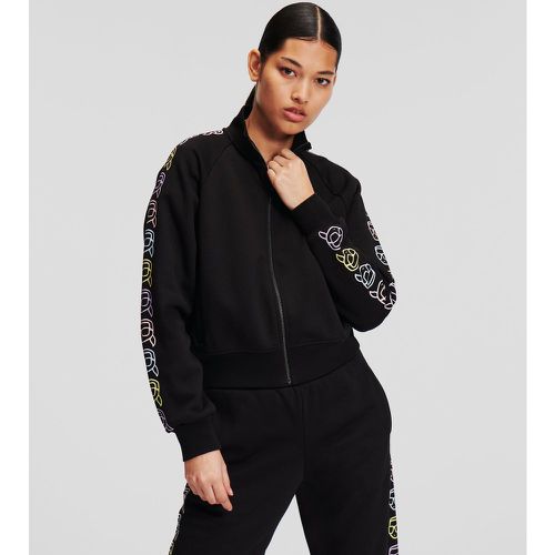 K/ikonik Outline Zip-up Sweatshirt, Woman, , Size: XS - Karl Lagerfeld - Modalova