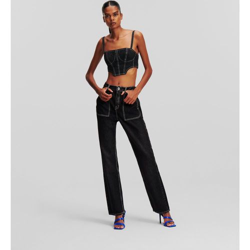 Klj High-rise Straight Utility Jeans, Woman, , Size: 2530 - Karl Lagerfeld - Modalova