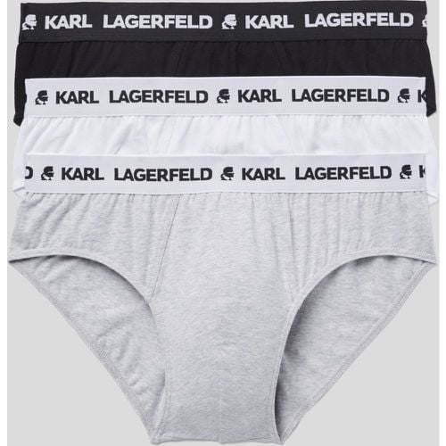 Logo Briefs 3-pack, Man, , Size: L - Karl Lagerfeld - Modalova