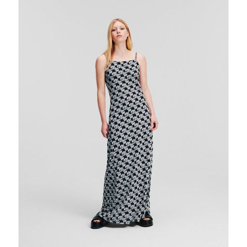 Klj Monogram Mesh Dress, Woman, , Size: S - Karl Lagerfeld - Modalova