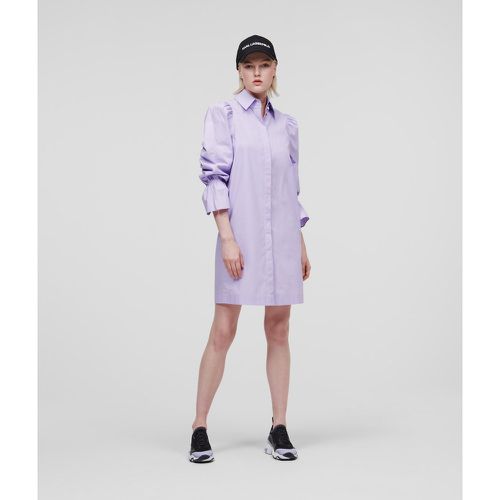 Puff-sleeve Poplin Dress Handpicked By Hun Kim, Woman, , Size: 40 - Karl Lagerfeld - Modalova