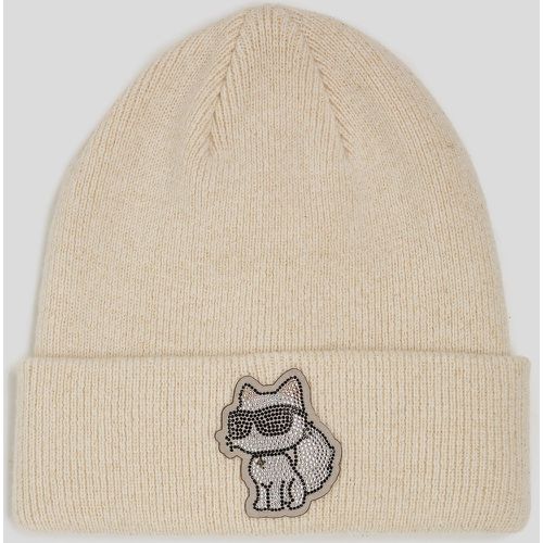 Ikon Choupette Lurex Beanie, Woman, , Size: One size - Karl Lagerfeld - Modalova