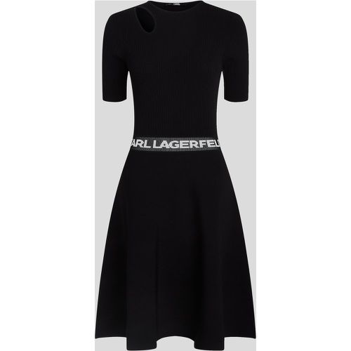 Karl Logo Short-sleeved Dress, Woman, , Size: L - Karl Lagerfeld - Modalova