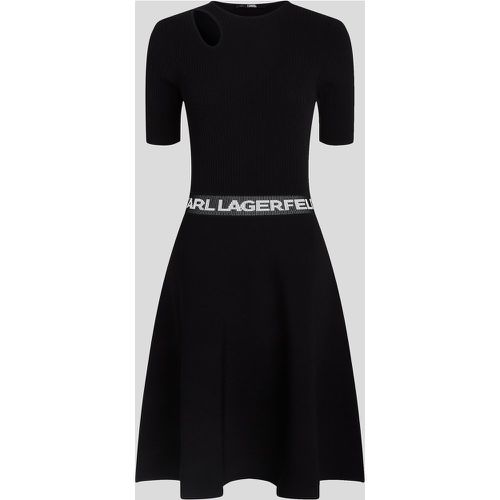 Karl Logo Short-sleeved Dress, Woman, , Size: XS - Karl Lagerfeld - Modalova