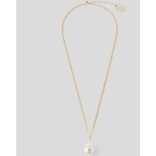 K/archive Fan Pearl Charm Necklace, Woman, , Size: One size - Karl Lagerfeld - Modalova