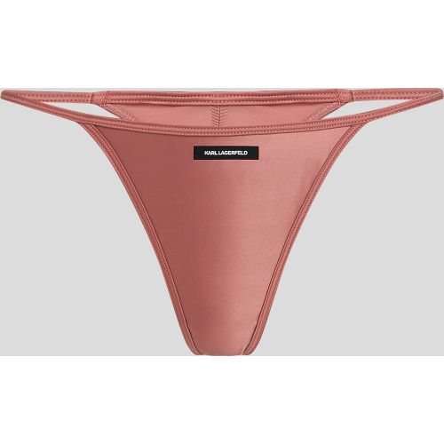 Karl Logo Satin Thong, Woman, , Size: L - Karl Lagerfeld - Modalova