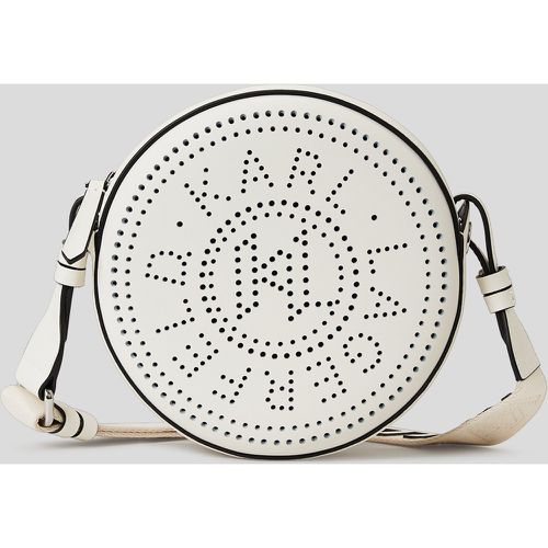K/circle Round Perforated Logo Crossbody Bag, Woman, , Size: One size - Karl Lagerfeld - Modalova
