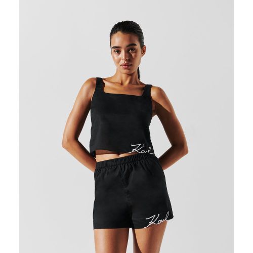 Crop Top De Plage K/signature, , , Taille: L - Karl Lagerfeld - Modalova