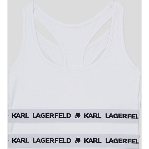 Karl Logo Sports Bra – 2 Pack, Woman, , Size: XS - Karl Lagerfeld - Modalova